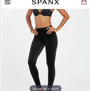 Spanx velvet leggings nwot